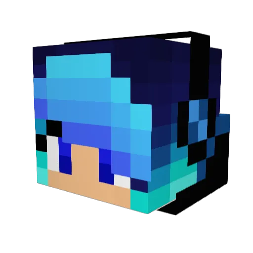sinaip789 Minecraft avatar head, 3D render