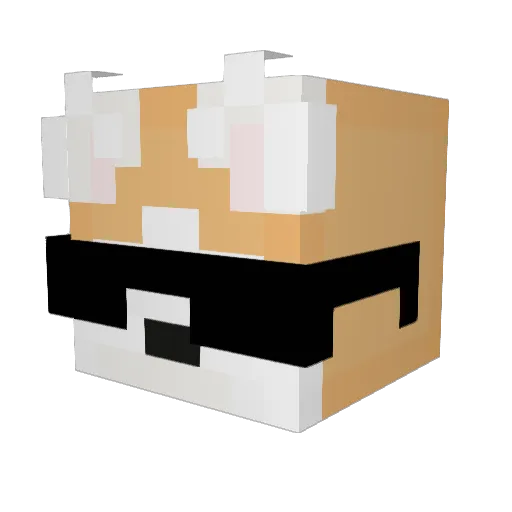 sinblazed Minecraft avatar head, 3D render