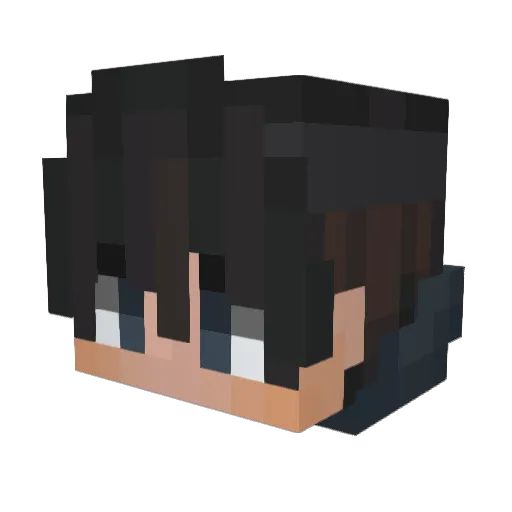 sincerelyraps Minecraft avatar head, 3D render