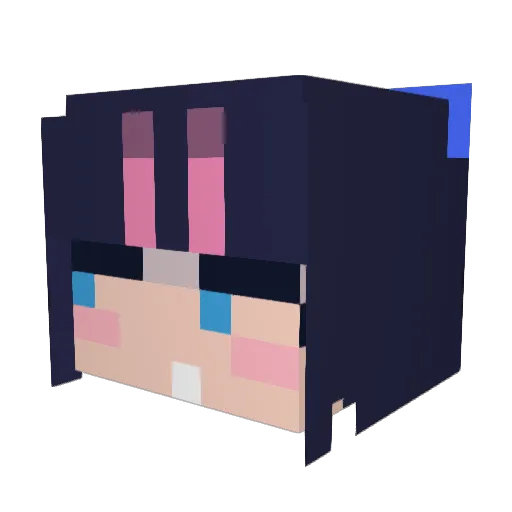 sinchu_1 Minecraft avatar head, 3D render