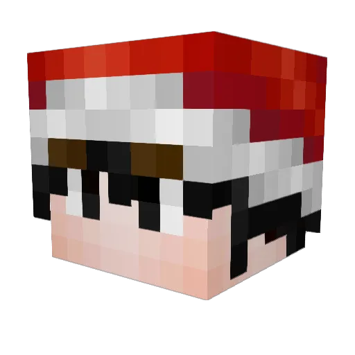 sinckplayer Minecraft avatar head, 3D render