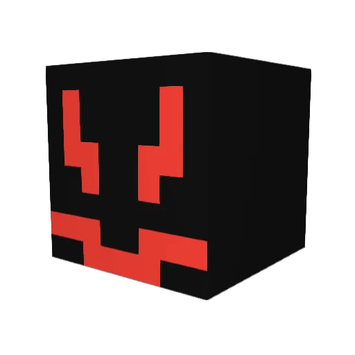 sineches Minecraft avatar head, 3D render