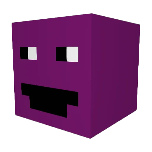 sineeBluaP Minecraft avatar head, 3D render