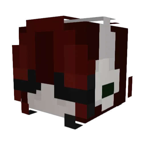 sinerwrld Minecraft avatar head, 3D render