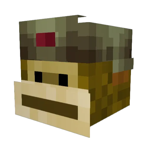 sinfalse Minecraft avatar head, 3D render