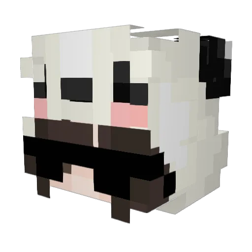 sinforosa_ Minecraft avatar head, 3D render
