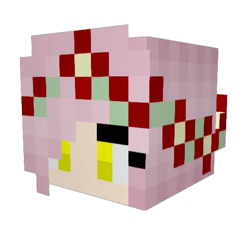singer11mess Minecraft avatar head, 3D render