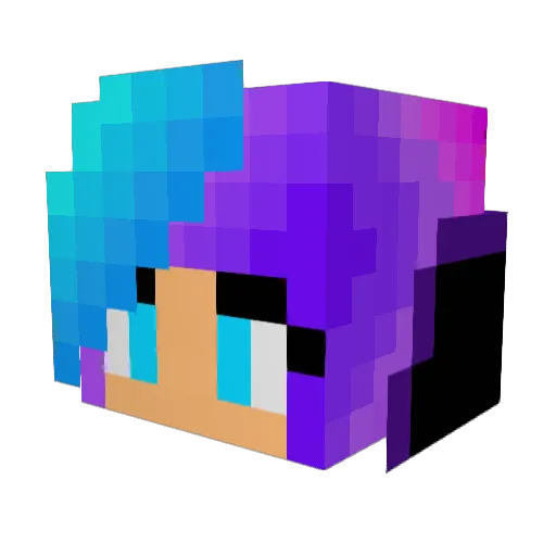singerskylar Minecraft avatar head, 3D render
