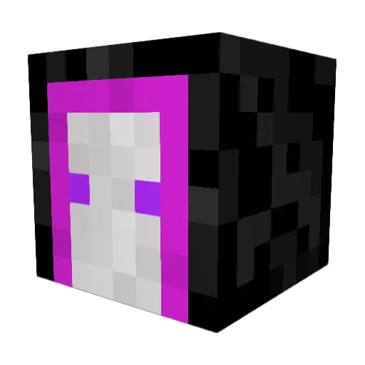 singlebut Minecraft avatar head, 3D render