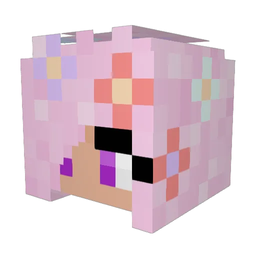 singledad Minecraft avatar head, 3D render