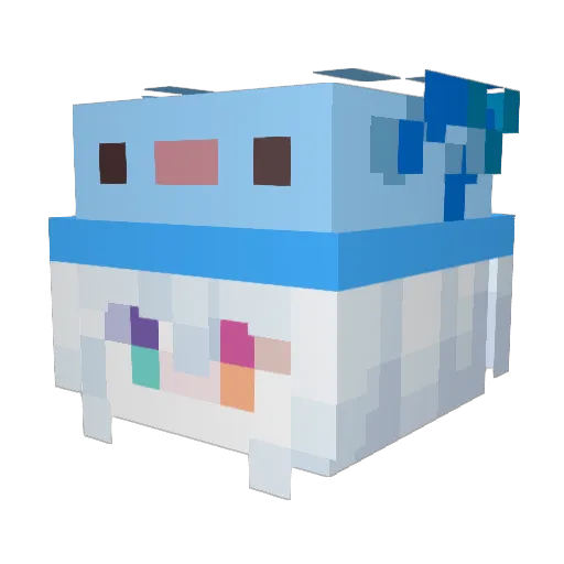 singtan7 Minecraft avatar head, 3D render