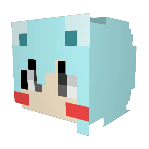 sinhee203 Minecraft avatar head, 3D render