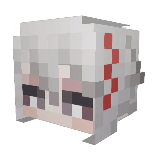 sini42 Minecraft avatar head, 3D render