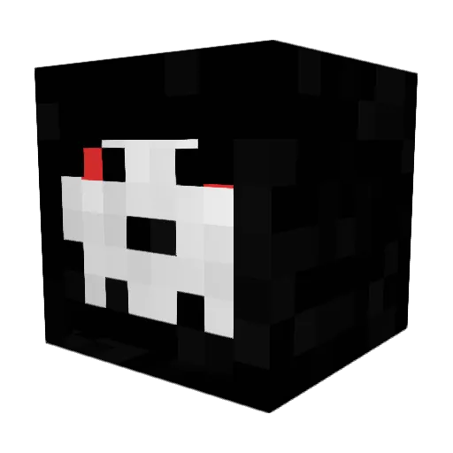 siniestrado Minecraft avatar head, 3D render
