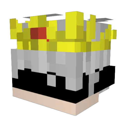 sinikMC Minecraft avatar head, 3D render
