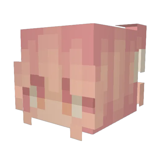sininenmerii Minecraft avatar head, 3D render