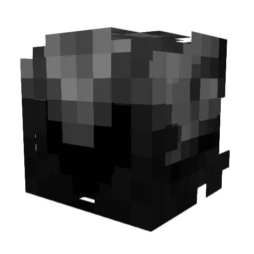 sininst Minecraft avatar head, 3D render