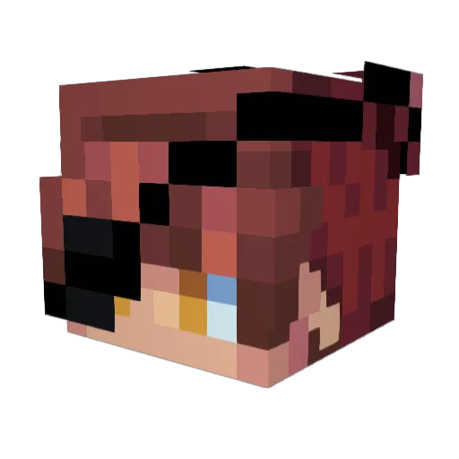 sinister213 Minecraft avatar head, 3D render