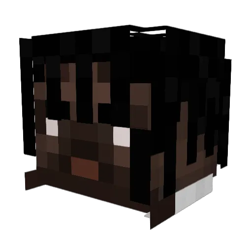 sinisterr9 Minecraft avatar head, 3D render