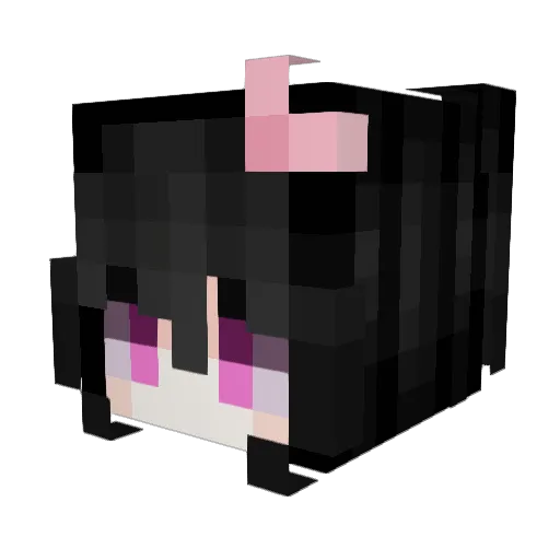 sinistralidade Minecraft avatar head, 3D render