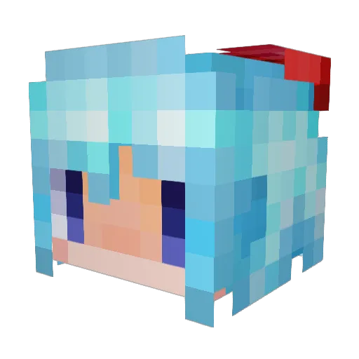 sink0204 Minecraft avatar head, 3D render