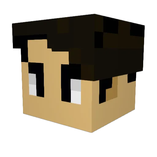 sinklee Minecraft avatar head, 3D render