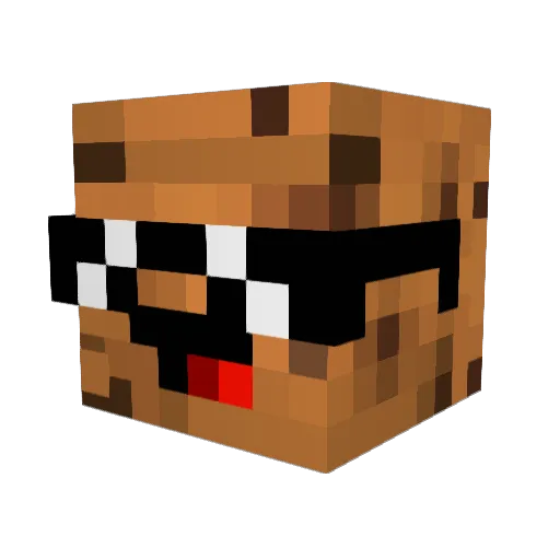 sinkovc Minecraft avatar head, 3D render