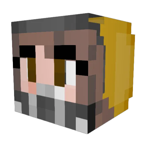 sinkpossum Minecraft avatar head, 3D render