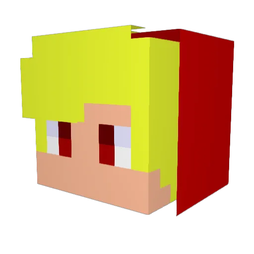 sinku2011 Minecraft avatar head, 3D render