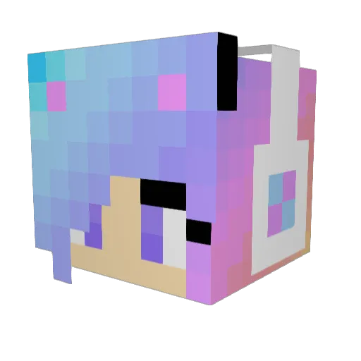 sinkure Minecraft avatar head, 3D render