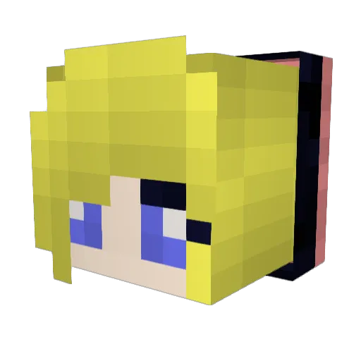 sinky101 Minecraft avatar head, 3D render