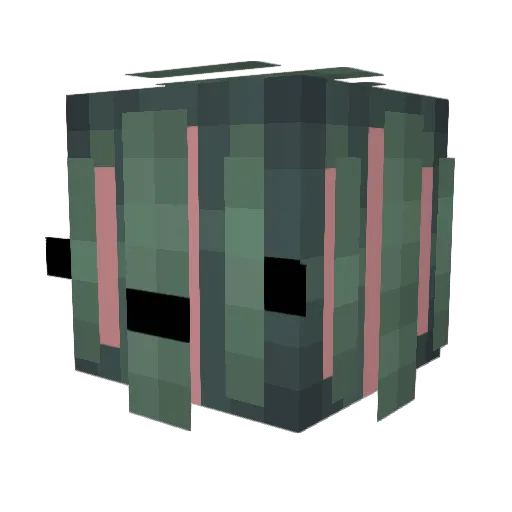 sinkybooty Minecraft avatar head, 3D render