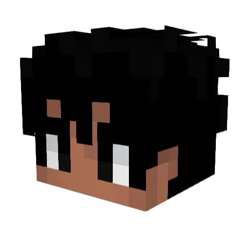 sinna360 Minecraft avatar head, 3D render