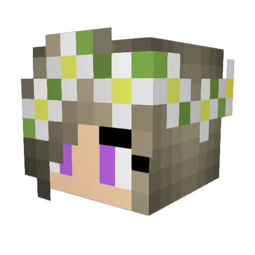 sinnerrat Minecraft avatar head, 3D render