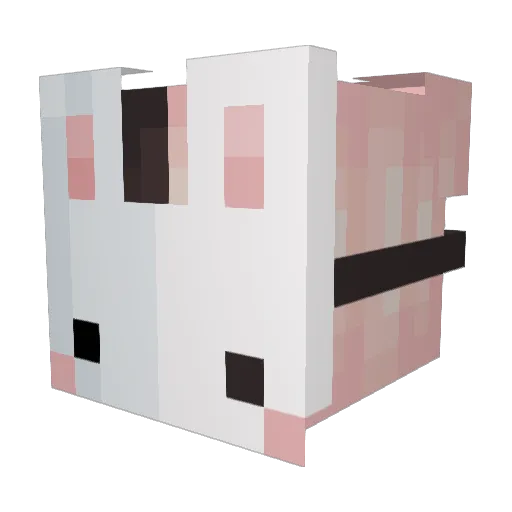 sinnerrrs Minecraft avatar head, 3D render