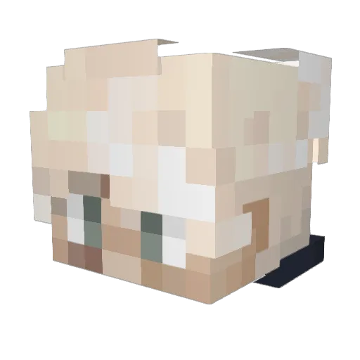 sinnky Minecraft avatar head, 3D render