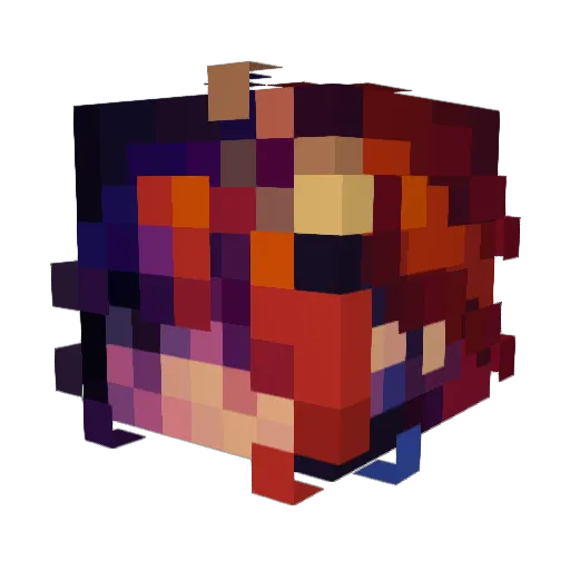 sinnth3tik Minecraft avatar head, 3D render