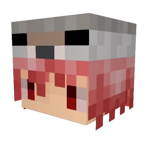 sino422 Minecraft avatar head, 3D render