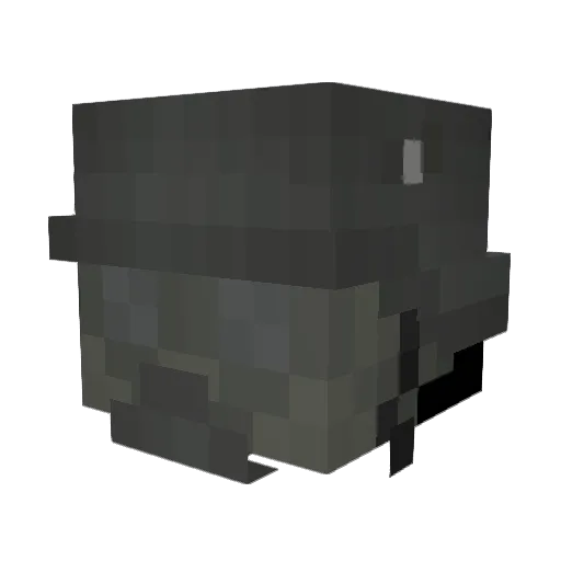 sino_cera Minecraft avatar head, 3D render