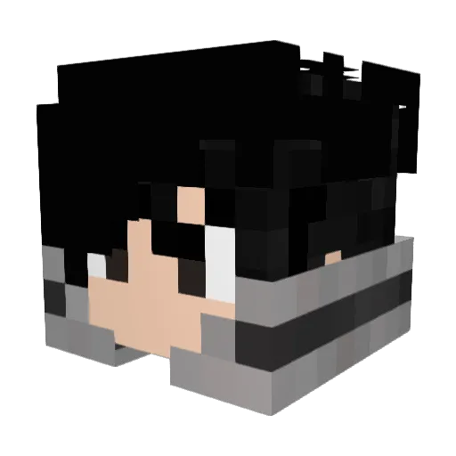 sinon910 Minecraft avatar head, 3D render