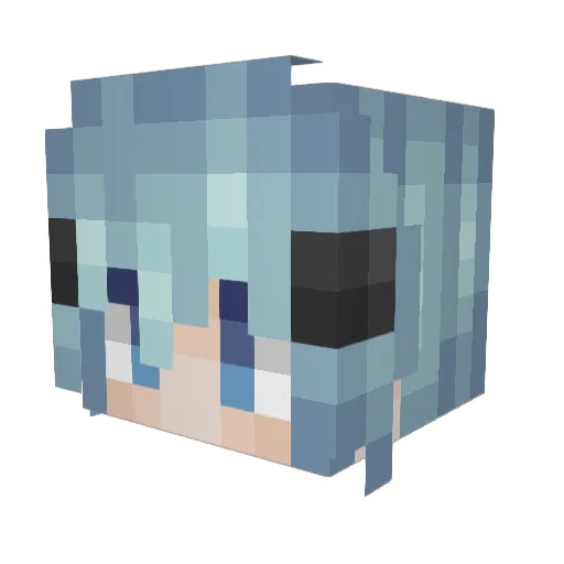sinon_ovo Minecraft avatar head, 3D render