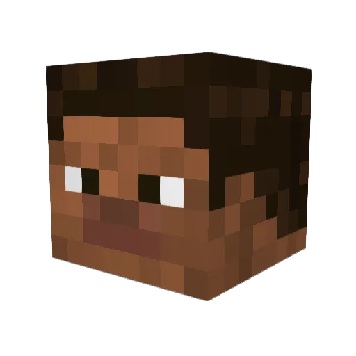 sinraze Minecraft avatar head, 3D render