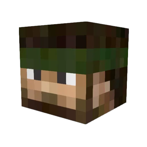 sinriki Minecraft avatar head, 3D render