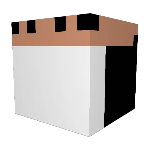 sinscero Minecraft avatar head, 3D render