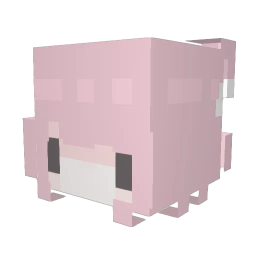 sinufy Minecraft avatar head, 3D render