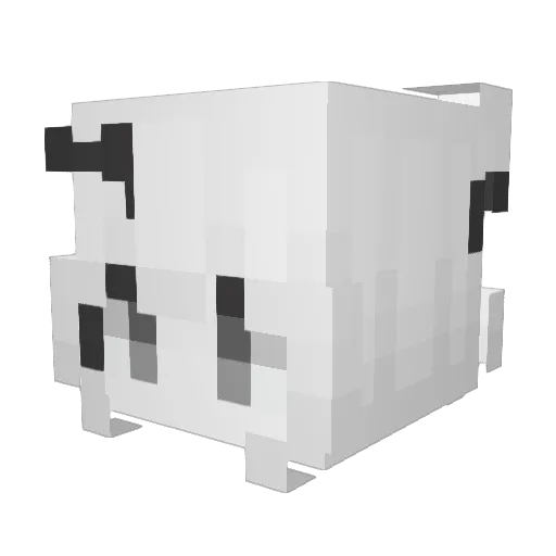 sinulol Minecraft avatar head, 3D render