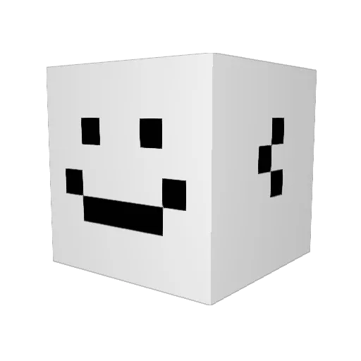 sinulyar Minecraft avatar head, 3D render