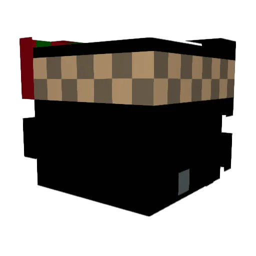 sinura Minecraft avatar head, 3D render