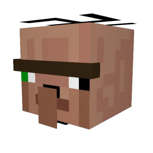sinx228 Minecraft avatar head, 3D render