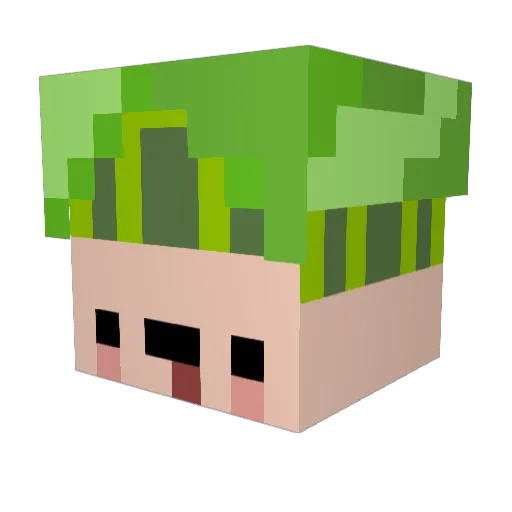 sinxy_ Minecraft avatar head, 3D render